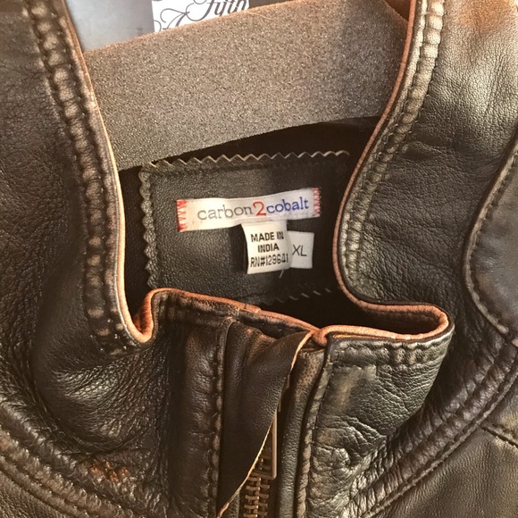 New Carbon 2 Cobalt Leather Jacket 
